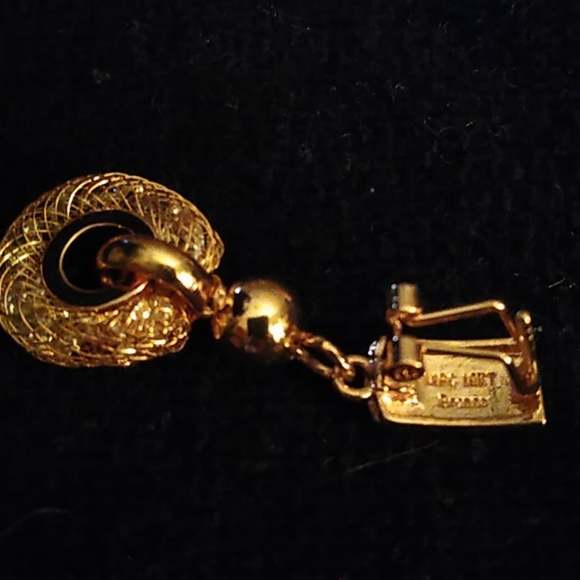 Wrapped Swarovski crystal earrings - Picture 2 of 3